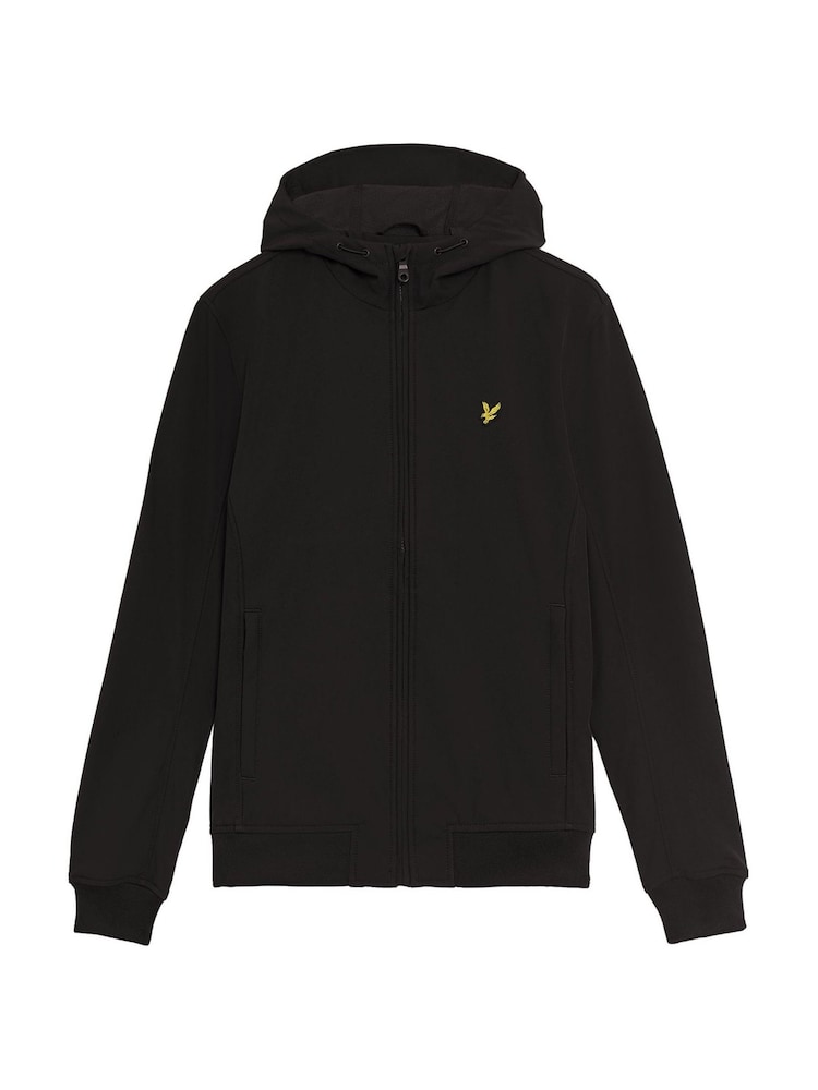 Lyle & Scott Black Fleece Back Softshell Jacket - Image 5 of 5