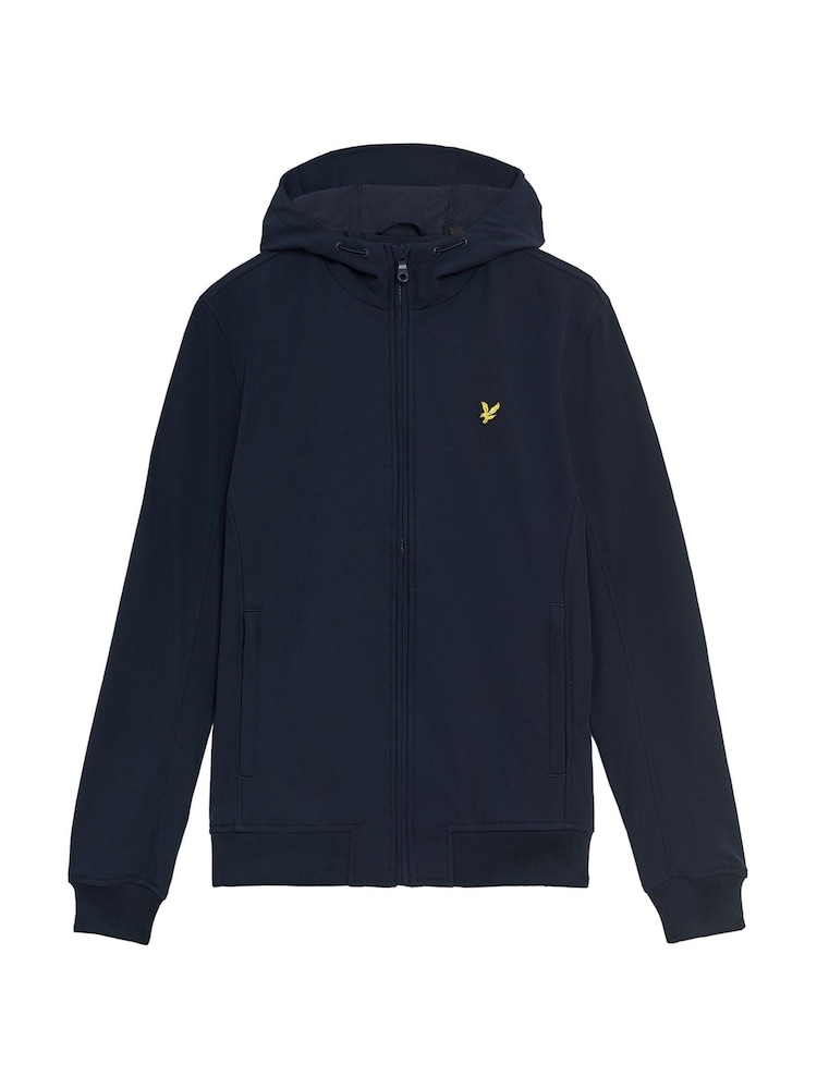 Lyle & Scott Blue Fleece Back Softshell Jacket - Image 5 of 5 Lyle & Scott Blue Fleece Back Softshell Jacket - Image 5 of 5