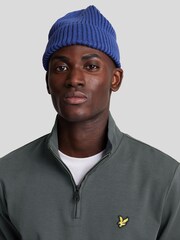 Lyle & Scott Grey Interlock Quarter Zip Sweat Top - Image 3 of 5