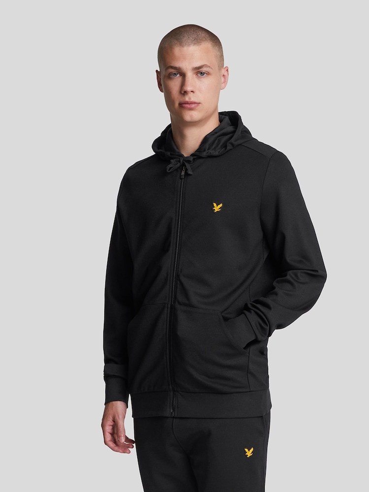 Lyle & Scott Black Full-Zip 100% Cotton Hoodie - Image 1 of 5