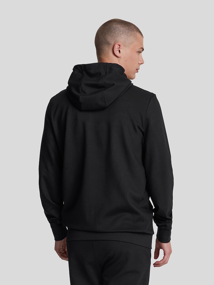 Lyle & Scott Black Full-Zip 100% Cotton Hoodie - Image 4 of 5