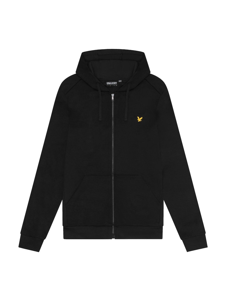 Lyle & Scott Black Full-Zip 100% Cotton Hoodie - Image 5 of 5
