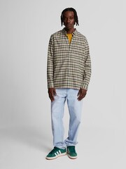 Lyle & Scott Natural Check Flannel 100% Cotton Shirt - Image 2 of 5