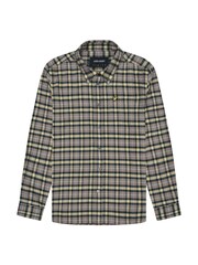 Lyle & Scott Natural Check Flannel 100% Cotton Shirt - Image 5 of 5