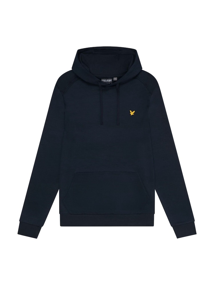 Lyle & Scott Blue Fly Fleece 100% Cotton Hoodie - Image 5 of 5