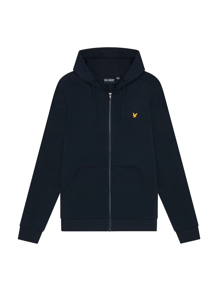 Lyle & Scott Blue Full-Zip 100% Cotton Hoodie - Image 5 of 5 Lyle & Scott Blue Full-Zip 100% Cotton Hoodie - Image 5 of 5