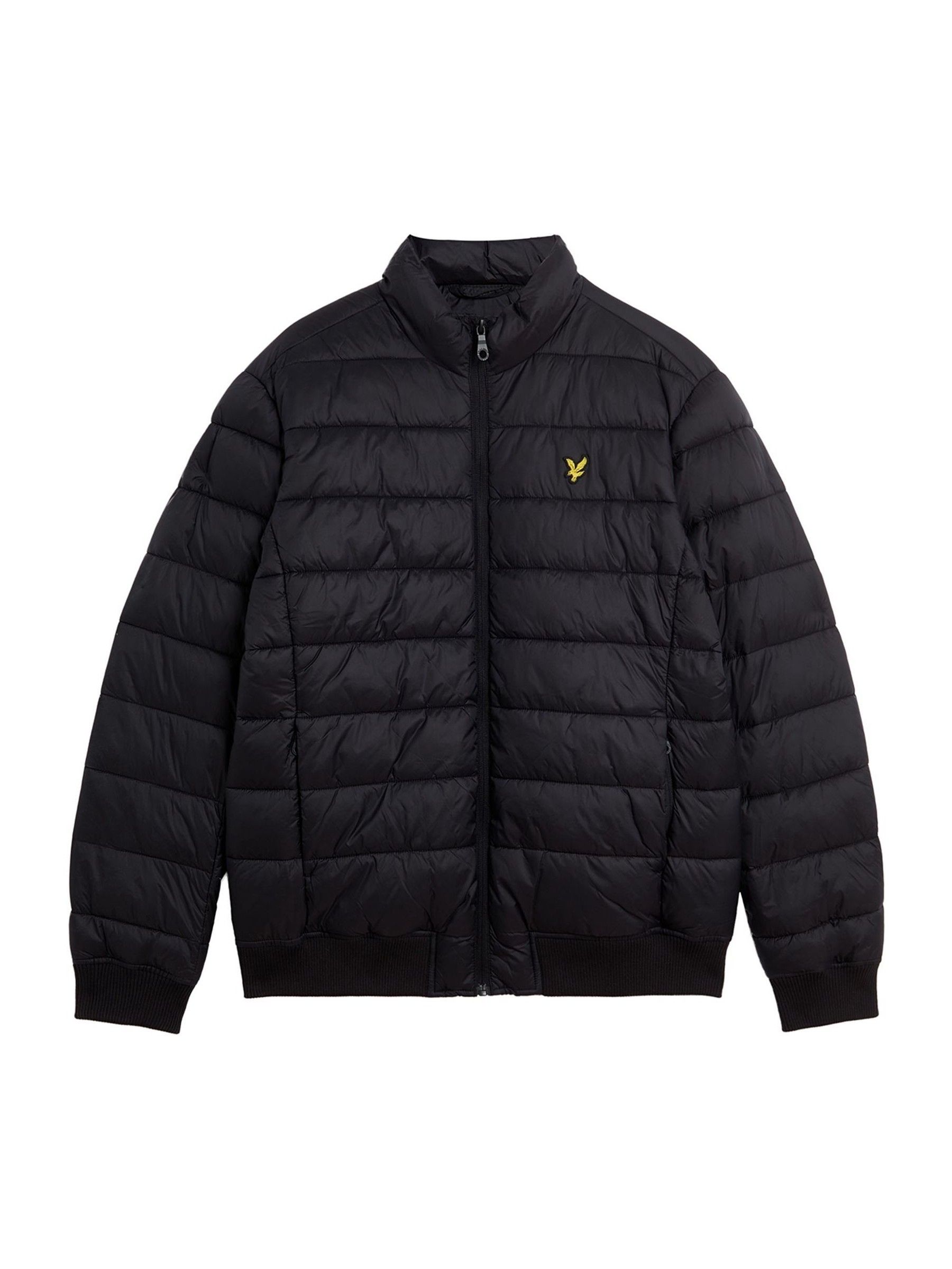 Buy Lyle Scott Black Funnel Neck Wadded Jacket from Next Ireland