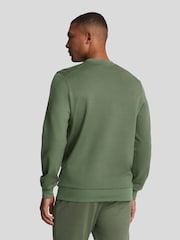 Lyle & Scott Green Green Crew Neck Fly Sweatshirt - Image 2 of 5
