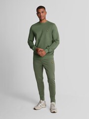 Lyle & Scott Green Green Crew Neck Fly Sweatshirt - Image 3 of 5