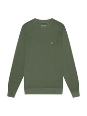 Lyle & Scott Green Green Crew Neck Fly Sweatshirt - Image 5 of 5