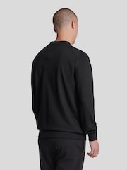 Lyle & Scott Black Crew Neck Fly Sweat Top - Image 3 of 5