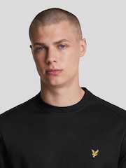 Lyle & Scott Black Crew Neck Fly Sweat Top - Image 4 of 5