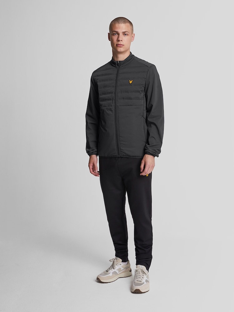 Lyle & Scott Black Hybrid Double Baffle Jacket - Image 2 of 5