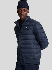 Lyle & Scott Blue Funnel Neck Wadded Jacket - Image 1 of 5