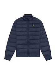 Lyle & Scott Blue Funnel Neck Wadded Jacket - Image 5 of 5
