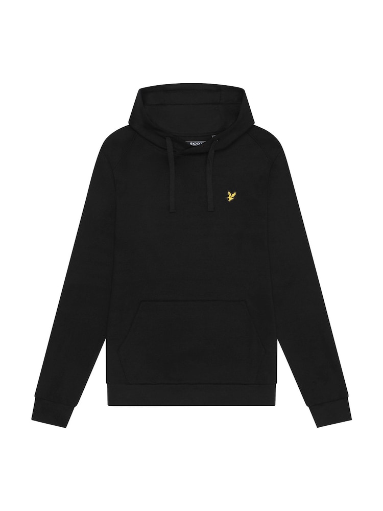 Lyle & Scott Black Fly Fleece 100% Cotton Hoodie - Image 5 of 5