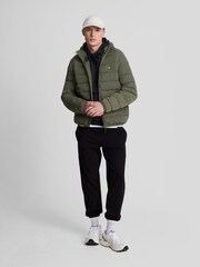 Lyle & Scott Green Lightweight Puffer Jacket - Image 3 of 5