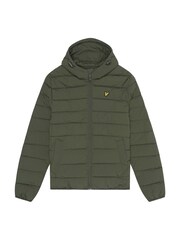 Lyle & Scott Green Lightweight Puffer Jacket - Image 5 of 5