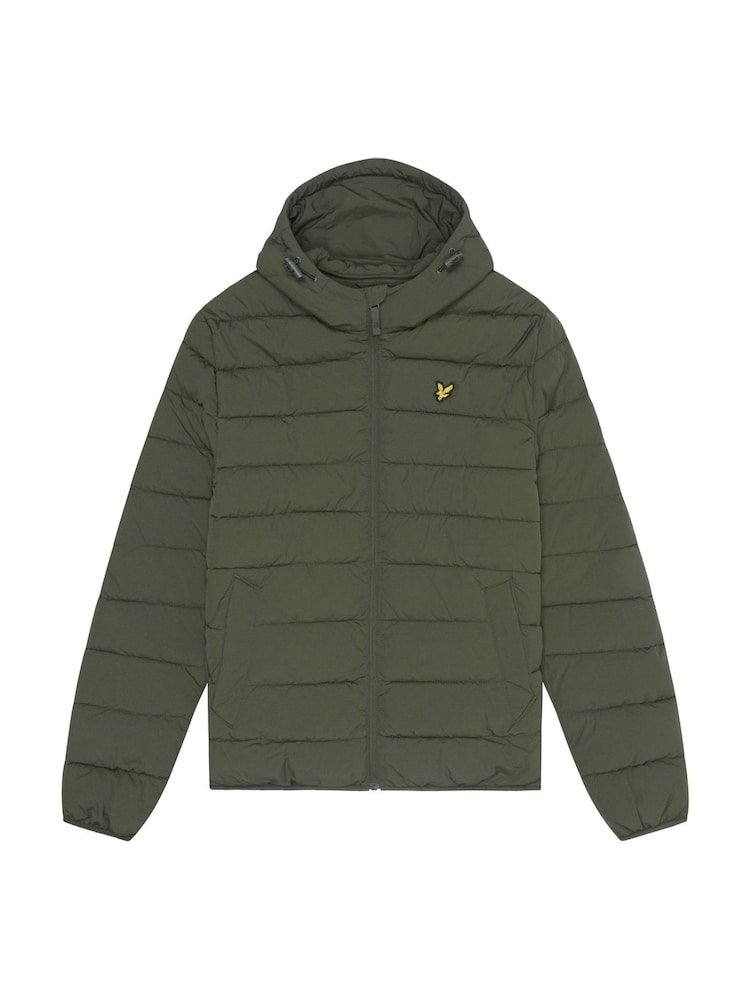 Lyle & Scott Green Lightweight Puffer Jacket - Image 5 of 5