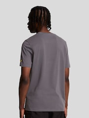 Lyle & Scott Grey Embroidered 100% Cotton T-Shirt - Image 2 of 5