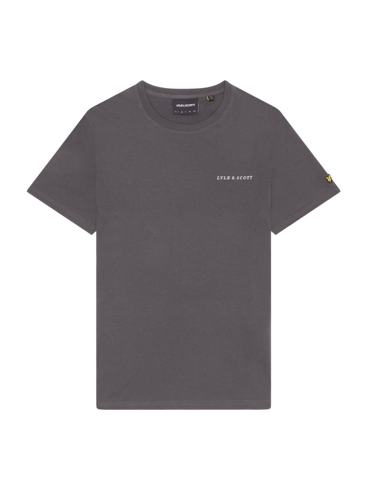 Lyle & Scott Grey Embroidered 100% Cotton T-Shirt - Image 5 of 5