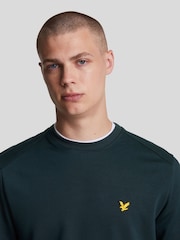 Lyle & Scott Navy Crew Neck Fly Sweatshirt - Image 2 of 5