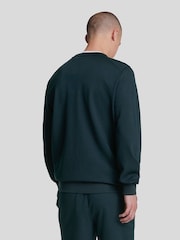 Lyle & Scott Navy Crew Neck Fly Sweatshirt - Image 4 of 5