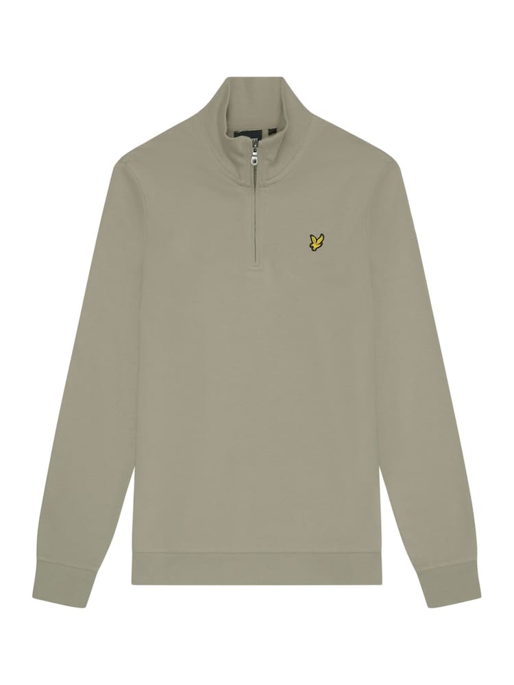Lyle & Scott Natural 100% Cotton Loopback Quarter Zip Sweatshirt - Image 5 of 5 Lyle & Scott Natural 100% Cotton Loopback Quarter Zip Sweatshirt - Image 5 of 5