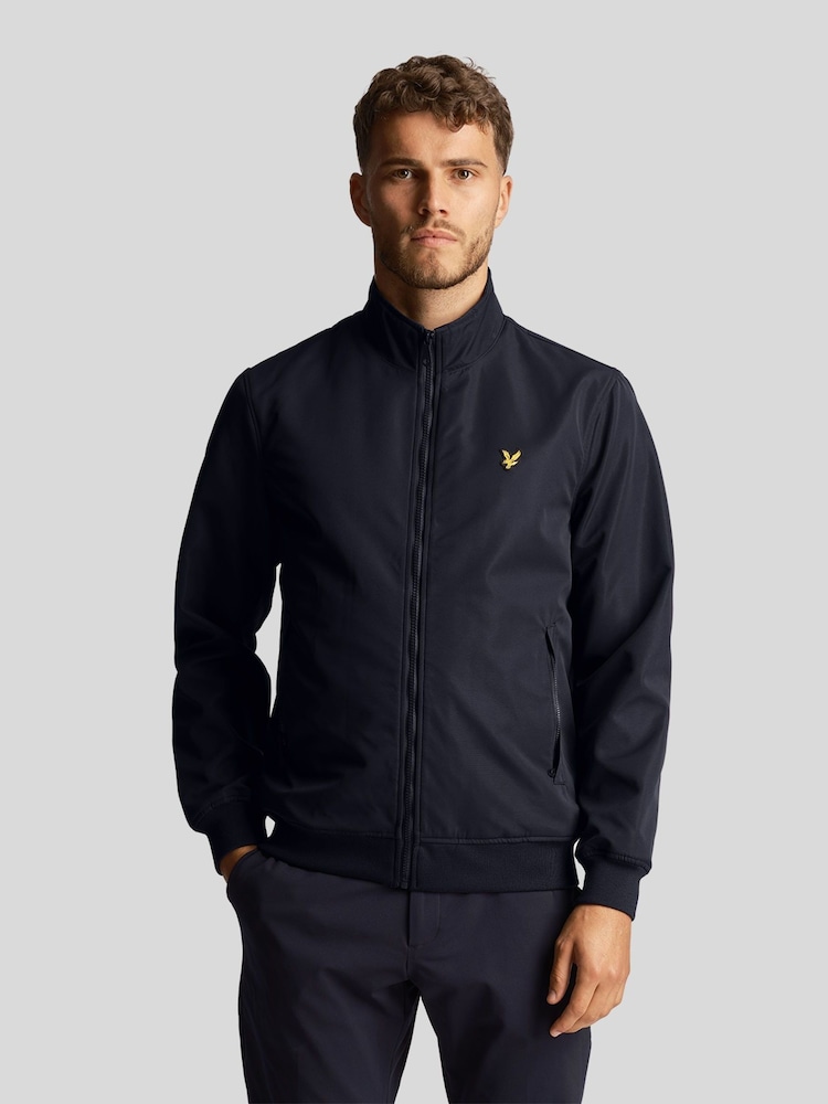 Lyle & Scott Blue Mesh Backed Funnel Neck Jacket - Image 1 of 5