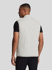 Lyle & Scott Silver Hybrid Double Baffle Gilet - Image 3 of 5