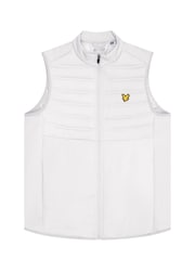 Lyle & Scott Silver Hybrid Double Baffle Gilet - Image 5 of 5