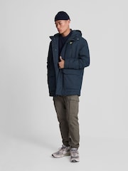 Lyle & Scott Blue Microfleece 2.0 Coat - Image 3 of 5