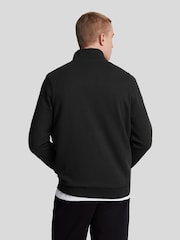 Lyle & Scott Black 100% Cotton Loopback Quarter Zip Sweatshirt - Image 2 of 5