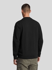 Lyle & Scott Black Hybrid 100% Cotton Sweatshirt - Image 2 of 5