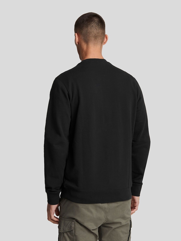 Lyle & Scott Black Hybrid 100% Cotton Sweatshirt - Image 2 of 5