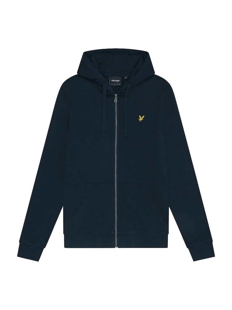 Lyle & Scott Blue Zip Through Hoodie - Image 5 of 5