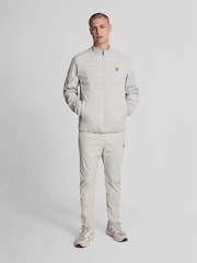 Lyle & Scott Silver Hybrid Double Baffle Jacket - Image 3 of 5