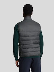 Lyle & Scott Grey Wadded Gilet - Image 2 of 5
