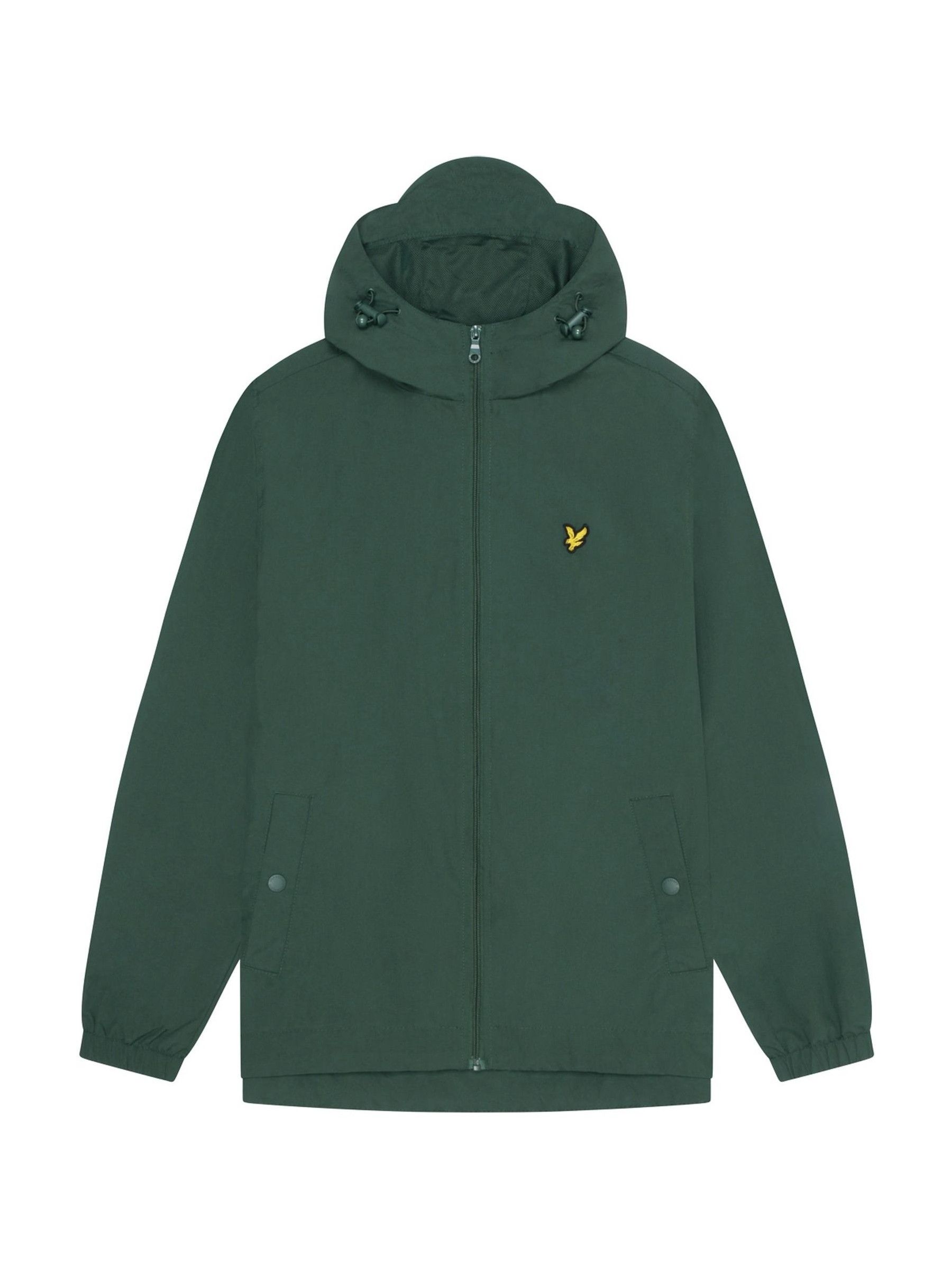 Buy Lyle Scott Green Zip Through Hooded Jacket from Next Luxembourg