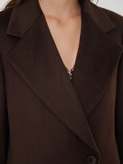 Jigsaw Brown Wool Maxi City Coat - Image 2 of 6