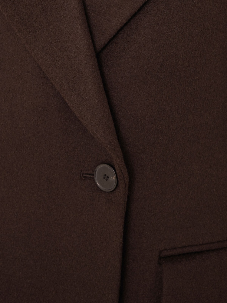 Jigsaw Brown Wool Maxi City Coat - Image 6 of 6
