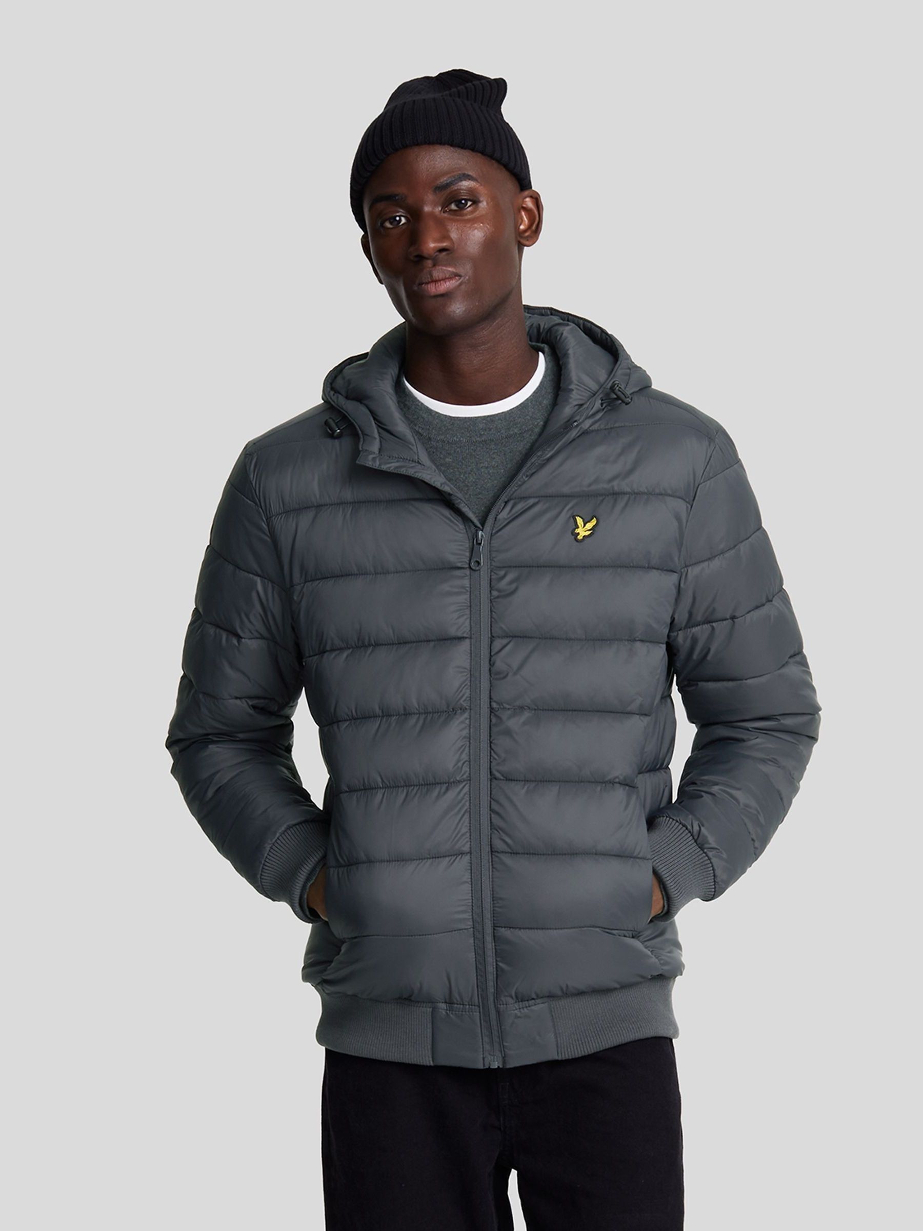 Lyle and scott curved hem jacket online