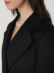Jigsaw Black Wool Maxi City Coat - Image 2 of 6