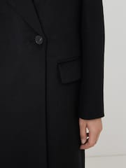 Jigsaw Black Wool Maxi City Coat - Image 3 of 6