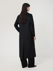 Jigsaw Black Wool Maxi City Coat - Image 4 of 6