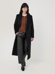 Jigsaw Black Wool Maxi City Coat - Image 5 of 6