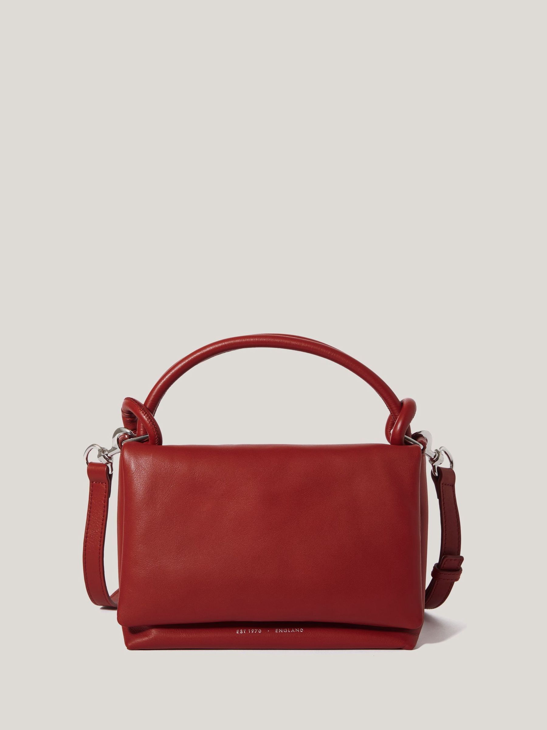 Buy Jigsaw Red Leather Soft Padded Cross Body Bag from Next France