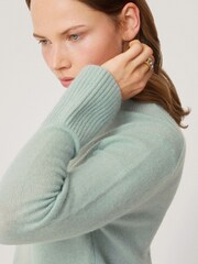 Jigsaw Blue Cloud Cashmere Eldon Jumper - Image 4 of 7