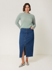 Jigsaw Blue Cloud Cashmere Eldon Jumper - Image 6 of 7