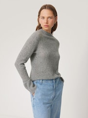 Jigsaw Grey Cloud Cashmere Eldon Jumper - Image 1 of 7
